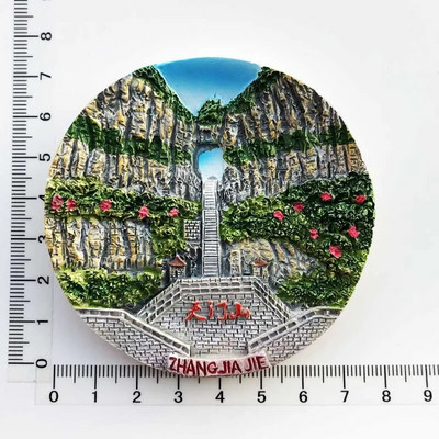 Kreativno kinesko poznato slikovito mjesto Magnet za hladnjak Osobnost 3D magnetske naljepnice za hladnjak Putni suveniri Magneti za hladnjak