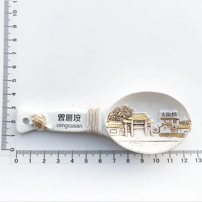 Kreativno kinesko poznato slikovito mjesto Magnet za hladnjak Osobnost 3D magnetske naljepnice za hladnjak Putni suveniri Magneti za hladnjak