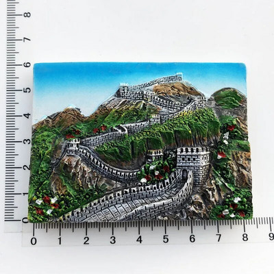 Kreativno kinesko poznato slikovito mjesto Magnet za hladnjak Osobnost 3D magnetske naljepnice za hladnjak Putni suveniri Magneti za hladnjak