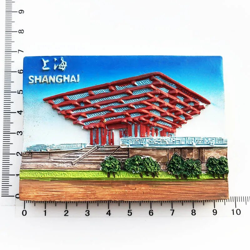 Kreativno kinesko poznato slikovito mjesto Magnet za hladnjak Osobnost 3D magnetske naljepnice za hladnjak Putni suveniri Magneti za hladnjak