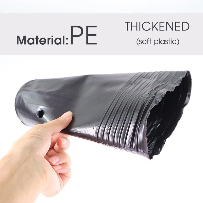 Vrtna zgusnuta biljka Rasadnik Grow Cup Jednokratna crna vrećica za prehranu Sadnja za sadnice Drveće Kontejner Uzgoj mladica