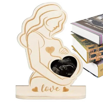 Бебешка ултразвукова рамка за снимки Сонограма Рамка за снимки Подарък за бременност Съобщение за бебе Спомен за двойки Нови майки Татко
