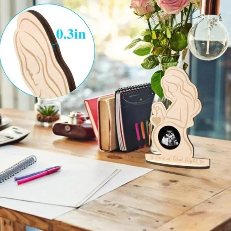 Dječji ultrazvuk Okvir za fotografije Sonogram Okvir za slike Poklon za trudnoću Najava bebe Uspomena za parove Nove mame Tata