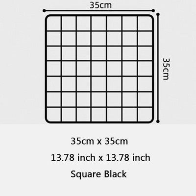 Ins Namų sienų apdaila Geležies tinklelio dekoro rėmas Pakabinamas stovas Sieninis ekranas Meno laikymo dėžutė Krepšelis Tinklinė lentyna lentynos laikiklio laikiklis