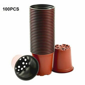 100 tk 90 mm kasvukastiga juurvilja seemikute kasvatamise pott, kukkumiskindel alus koduaia poti lasteaia lillepottidele