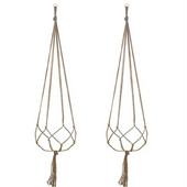 Posuda za cvijeće Konop od konoplje Viseća mreža Slama Makrame vješalica za biljke Posuda za cvijeće Držač za vrt Noge za vješanje od užeta Košara Balkonski dekor