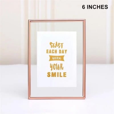 Moodne pildiraam Hele Luksuslik Põhjamaade Lihtne Metall Must Hõbedane Kuldne DIY Plakatiraam Lauaekraan Kodukaunistus