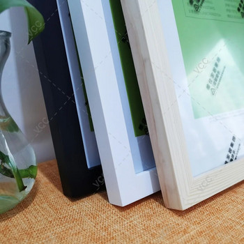 Скандинавска проста дървена рамка за картина с пластмасово стъкло Рамки за снимки за стена Рамки за снимки Стенна рамка за снимки Рамка за плакат