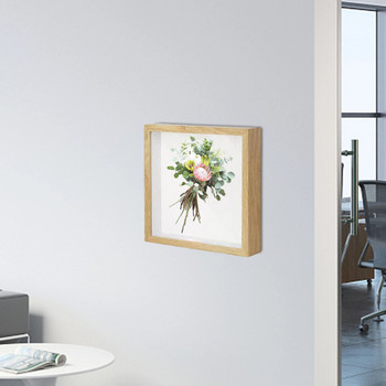 Рамка за снимки Рамка за снимки на едро Триизмерна рамка за сухи цветя Декор за маса Дървена стена Висяща пеперуда Ръчно изработена Направи си краф