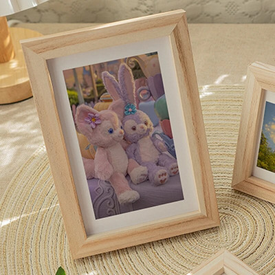 Ramă foto din lemn pentru agățat pe perete 10X15 15X20 20X25 30X40cm Suport pentru rame foto A4 pentru poze Decor foto cadou comemorativ