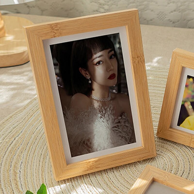 Ramă foto din lemn pentru agățat pe perete 10X15 15X20 20X25 30X40cm Suport pentru rame foto A4 pentru poze Decor foto cadou comemorativ