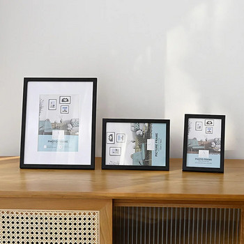 Ξύλινες κορνίζες για φωτογραφίες Διακόσμηση σπιτιού Κορνίζα Μίνι Κορνίζες για Εικόνες Διακόσμηση επιτραπέζιου τοίχου Ορθογώνιο πλαίσιο
