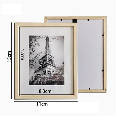 Puidust pildiraam Kodukaunistus Kunst Minipildid Raamid Pildihoidja Taimenäidiste hoidik DIY raam Pulmafotodekoor