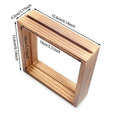 Puidust pildiraam Kodukaunistus Kunst Minipildid Raamid Pildihoidja Taimenäidiste hoidik DIY raam Pulmafotodekoor