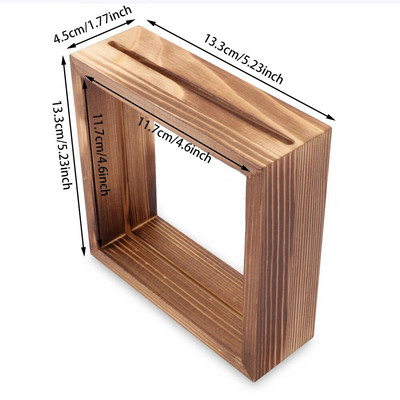 Puidust pildiraam Kodukaunistus Kunst Minipildid Raamid Pildihoidja Taimenäidiste hoidik DIY raam Pulmafotodekoor