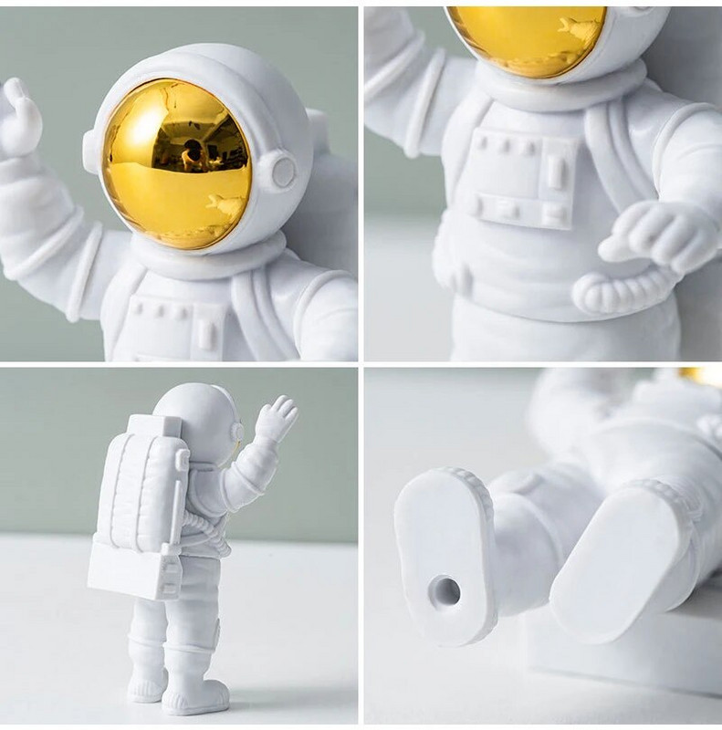 3 bucăți creative din rășină astronaut ornament Statuie Spaceman Desktop Decor Modelare Cadou pentru copii Decorare acasă