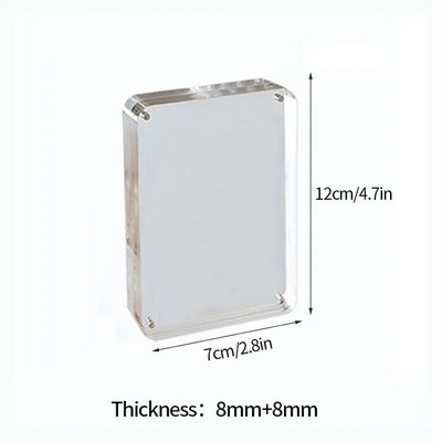 Akrüülist pildiraam, läbipaistev magnetiline pildiraam Kpop-fotokaardihoidja, kaaderfoto Idol-kaardi ekraanialuse sisustus