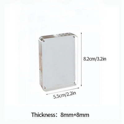 Akrüülist pildiraam, läbipaistev magnetiline pildiraam Kpop-fotokaardihoidja, kaaderfoto Idol-kaardi ekraanialuse sisustus