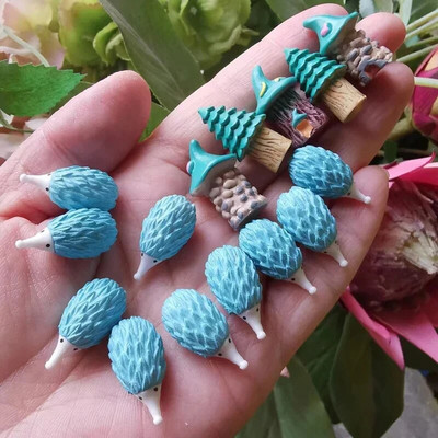 besplatna dostava 15kom/jež s gljivama/slatka životinja/vilinski vrtni patuljak/terarij od mahovine/rukotvorine/uređenje doma/potrošni materijal/figurica