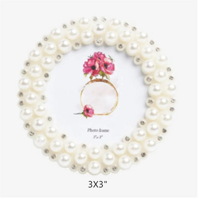 Európai stílusú könnyű luxus gyerekkeret 3"6"7"8"10" francia retro gyöngy szív alakú kerek négyzet alakú képkeret lakberendezés