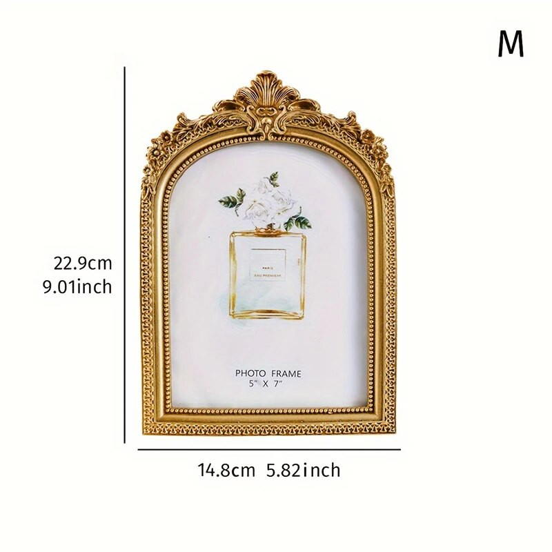4x6/5x7 fotoraam Vintage pulmafoto raamid kodukaunistuseks Elutoa kaunistus kirjutuslaud Kuldne pildiraam Luksuslik nikerdamine