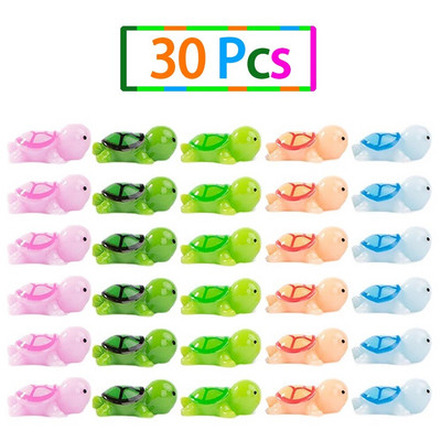 5-30 vnt. mini vėžlys miniatiūrinės figūrėlės papuošalai, gyvūnai, pasidaryk pats, amatai, skirti stalui.