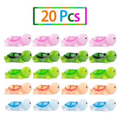 5-30 vnt. mini vėžlys miniatiūrinės figūrėlės papuošalai, gyvūnai, pasidaryk pats, amatai, skirti stalui.