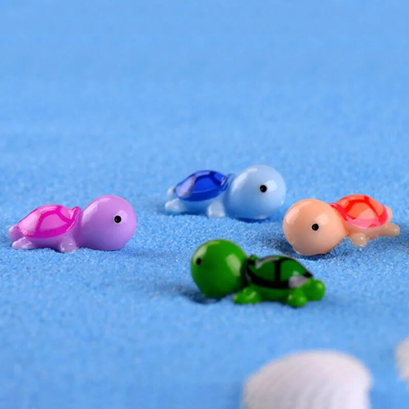 5-30 vnt. mini vėžlys miniatiūrinės figūrėlės papuošalai, gyvūnai, pasidaryk pats, amatai, skirti stalui.