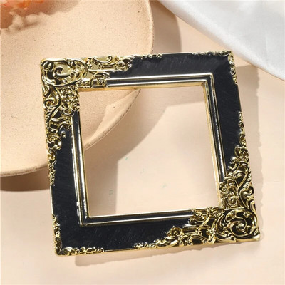 1 tk Retro Golden Resin Mini fotoraam Ornamendid Vintage väikesed ehted Positsioneeriv raam Ehted Kuva Rekvisiidid Kodukaunistus