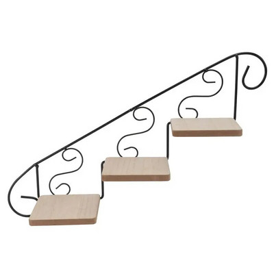 Retro stubište Ukrasni okvir Zidna dekoracija Stalak za pohranu Zidna viseća polica za cvijeće Zidni nosač Stalak za teglice za cvijeće Uređenje doma