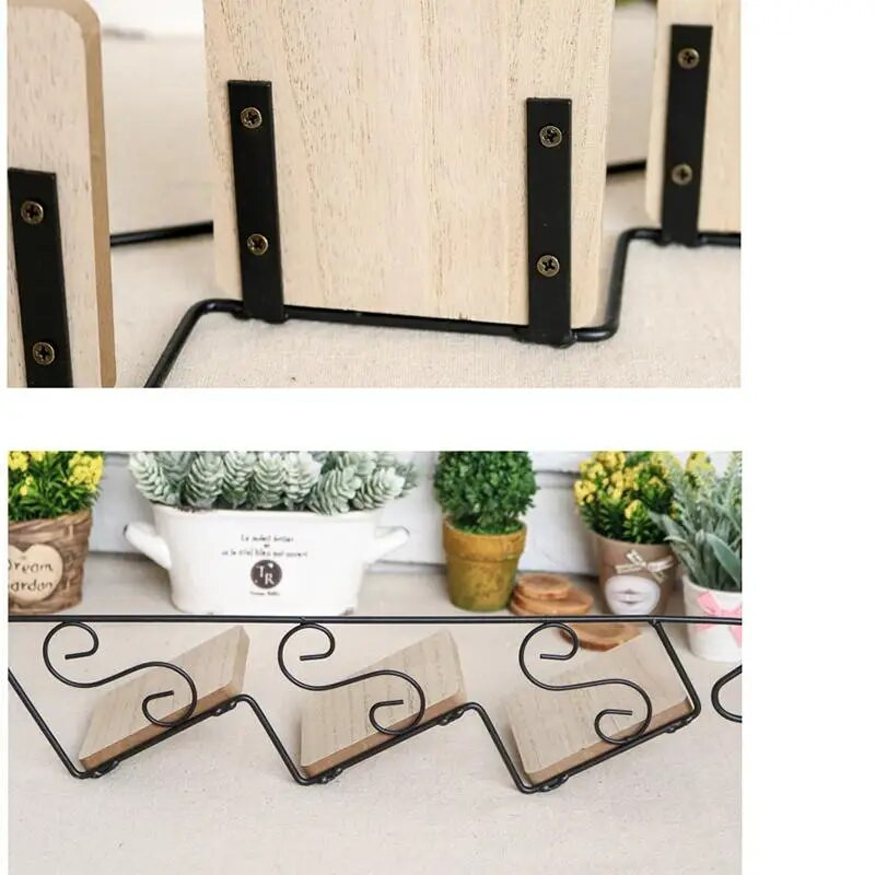 Retro stubište Ukrasni okvir Zidna dekoracija Stalak za pohranu Zidna viseća polica za cvijeće Zidni nosač Stalak za teglice za cvijeće Uređenje doma