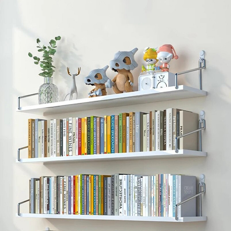 Drvena zidna izložna polica visoke gustoće Model radne figure za dnevni boravak, knjige, biljke u saksiji, police za aromaterapiju