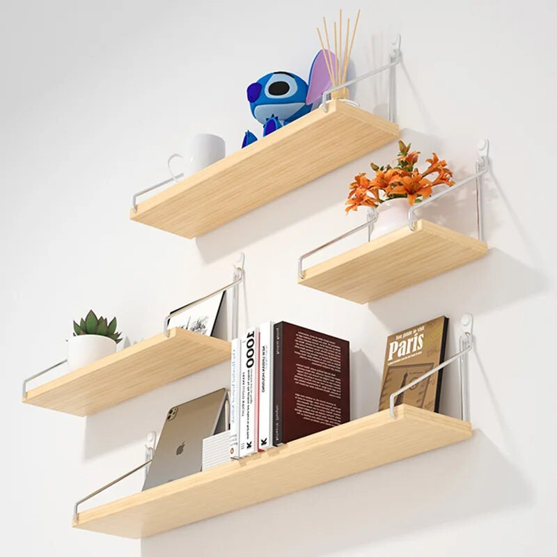 Drvena zidna izložna polica visoke gustoće Model radne figure za dnevni boravak, knjige, biljke u saksiji, police za aromaterapiju