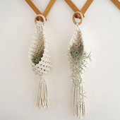 Aiandus Roheline taim Rippkorv Puuvillane köis riidepuu Lillepott Käsitsi valmistatud makrameepott Taskuseina Boho sisehoovi kodukaunistus