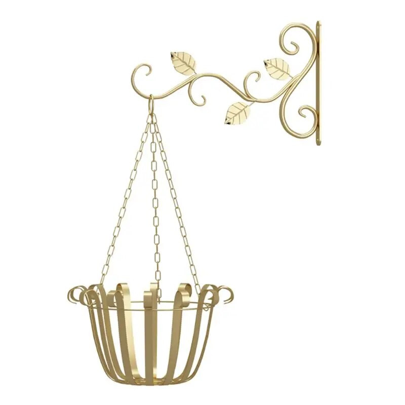 Euroopa stiilis seinale riputatav lillepoti tugiklamber konks rauast riidepuu taimed H58C