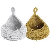 Zidna viseća košara za voće za kuhinjske košare za pohranu Ručno tkane torbe Češnjak Krumpir Povrće Viseća košara za pohranu Kućni dekor