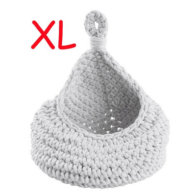 Zidna viseća košara za voće za kuhinjske košare za pohranu Ručno tkane torbe Češnjak Krumpir Povrće Viseća košara za pohranu Kućni dekor