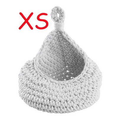 Zidna viseća košara za voće za kuhinjske košare za pohranu Ručno tkane torbe Češnjak Krumpir Povrće Viseća košara za pohranu Kućni dekor