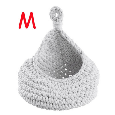 Zidna viseća košara za voće za kuhinjske košare za pohranu Ručno tkane torbe Češnjak Krumpir Povrće Viseća košara za pohranu Kućni dekor