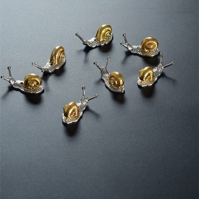 Kreativni puž od legure Mali ukrasi Mala kornjača Slatka živopisna mala životinja Bonsai za uređenje doma s mirisom Rukotvorine figurice