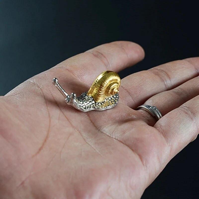 Kreativni puž od legure Mali ukrasi Mala kornjača Slatka živopisna mala životinja Bonsai za uređenje doma s mirisom Rukotvorine figurice