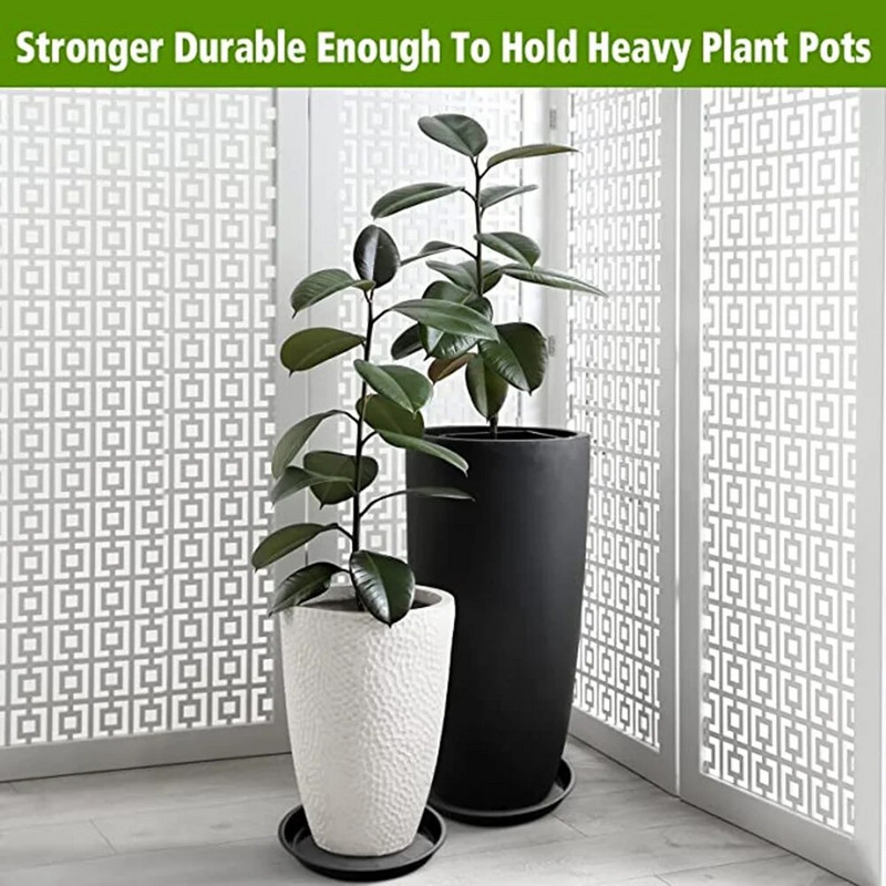 2db 4/6/7/8/10 hüvelykes növénytálcák műanyag növényi csészealj Kerek csepegtető tálcák csészealj növények tálcák beltéri kültéri kerti kellékek dekorációja