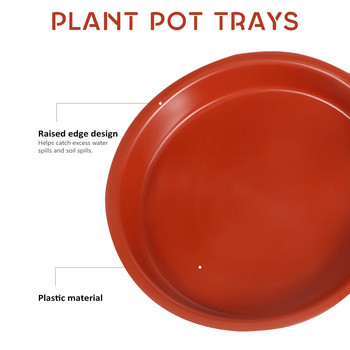 Δίσκος 5 τμχ για πλαστικούς δίσκους Πιάτα Πιατάκι Πιατάκι σταγόνας Πιατάκια πρόσοψης Φυτά σε γλάστρες σε εσωτερικούς χώρους