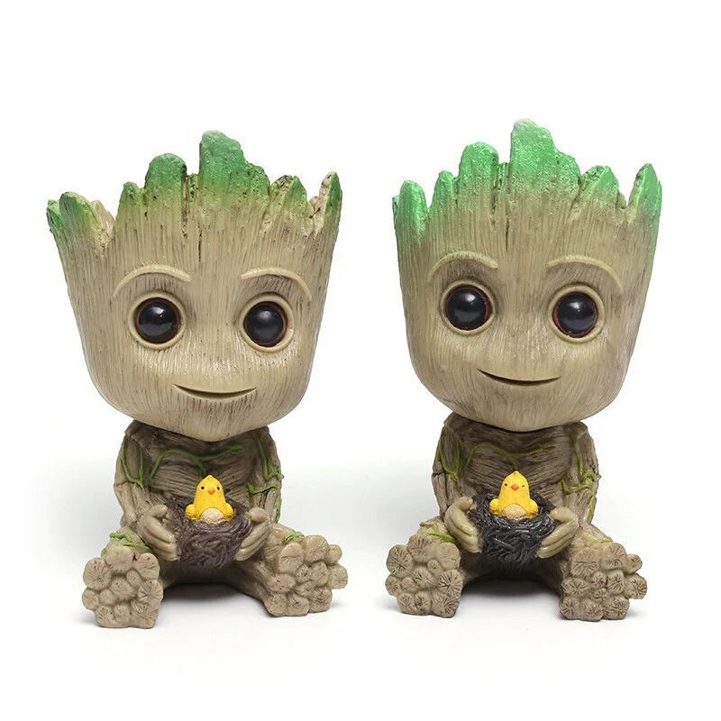 Biuro darbastalio dekoras Ornamentas Groot Gėlių vazonai Namų Sodo Vazonai Sodinukai Mini Medžių Žmogus Figūrėlė Automobilis Pakabukas Vaikams Dovanos
