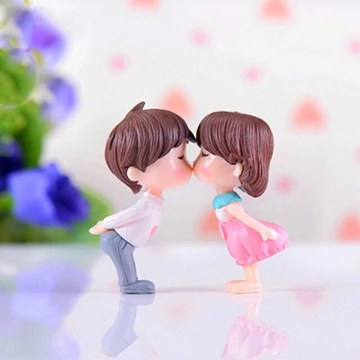 1 set crtanih figurica od smole za lijepe parove, minijature, vilinski vrt, uređenje doma, stol, vrt, ukrasni obrt