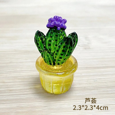 Kūrybingos kaktusų figūrėlės Papuošalai dervos kaktusų bonsai dekoro papuošalai darbalaukio ornamentai automobilių namų dekoravimo priedai