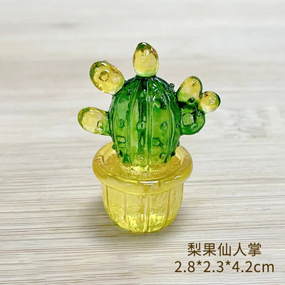 Kūrybingos kaktusų figūrėlės Papuošalai dervos kaktusų bonsai dekoro papuošalai darbalaukio ornamentai automobilių namų dekoravimo priedai