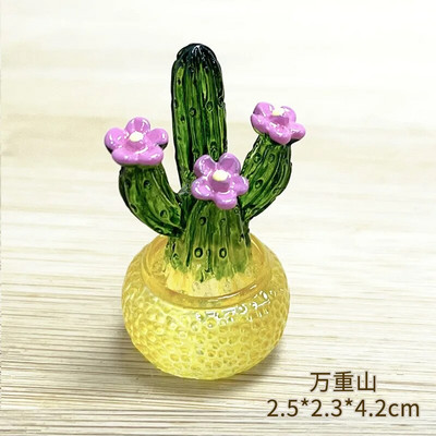 Kūrybingos kaktusų figūrėlės Papuošalai dervos kaktusų bonsai dekoro papuošalai darbalaukio ornamentai automobilių namų dekoravimo priedai