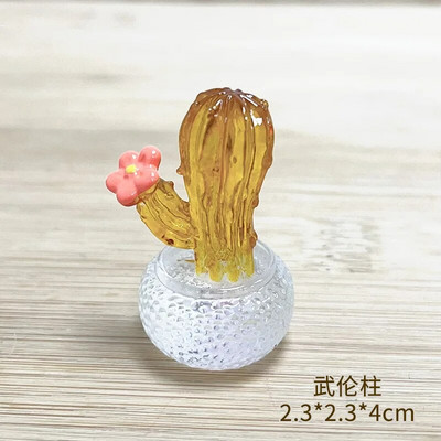 Kūrybingos kaktusų figūrėlės Papuošalai dervos kaktusų bonsai dekoro papuošalai darbalaukio ornamentai automobilių namų dekoravimo priedai