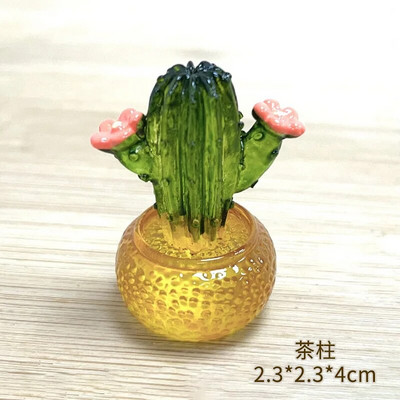 Kūrybingos kaktusų figūrėlės Papuošalai dervos kaktusų bonsai dekoro papuošalai darbalaukio ornamentai automobilių namų dekoravimo priedai